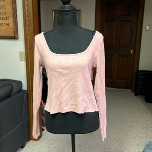 NWT - H & M Women’s Ribbed Long Sleeve Top Size Large